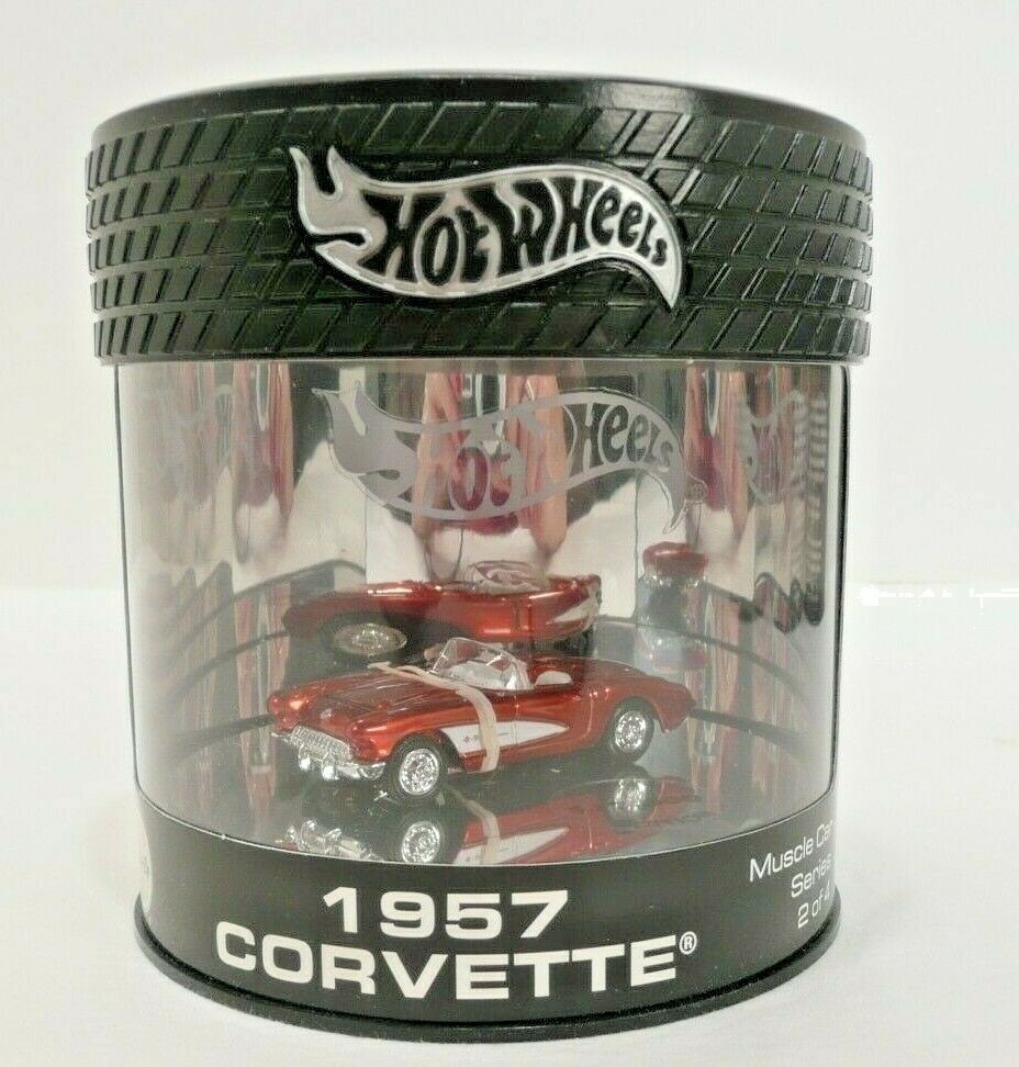 2003 Hot Wheels Muscle Car Series 2 of 4 '57 Orange Corvette 1