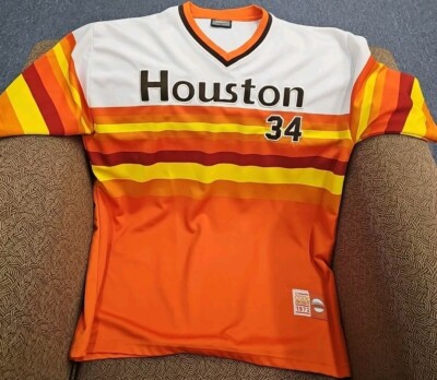NOLAN RYAN MENS XL HOUSTON ASTROS JERSEY STEK BRAND ULTRA RARE! 1982 VINTAGE