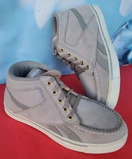 NEW 118 Reebok Womens Sz 7 Taupe Suede Chukka Ankle Athletic Boots