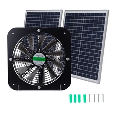 30W Solar Powered Attic Fan System Roof Vent Fan for Attic or Greenhouse 1200cfm