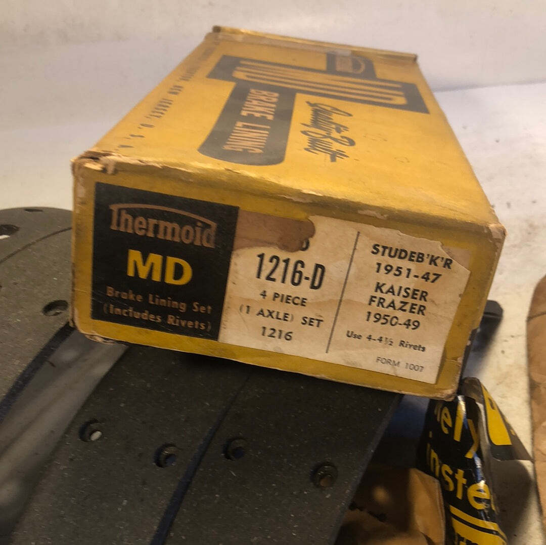 19471952 Studebaker Kaiser Frazer brake lining kit 1 axle NORS eBay