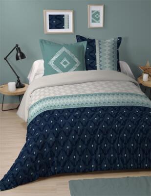 Promo Parure Housse De Couette 240 X 220 Cm + 2 Taies D'oreiller 63 X 63 Cm Today85225