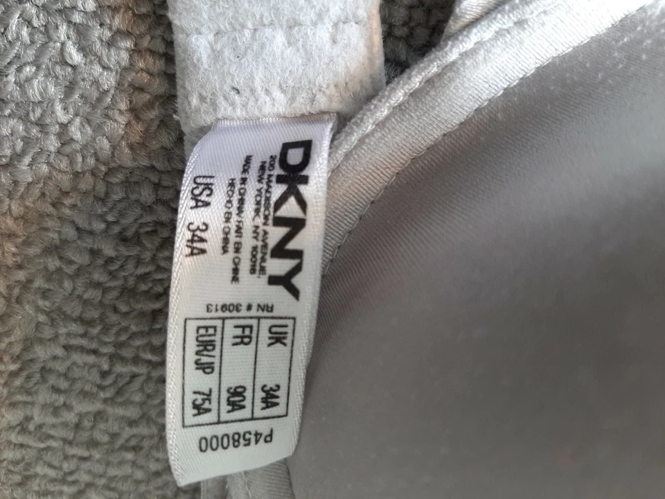 Бюстгальтер DKNY размер 34A с подкладкой пуш-ап серебристый с подкладкой женский - Изображение 2 из 3