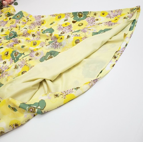 Ann Taylor Factory Women's V Neck Yellow Swing Dress Size XL - Picture 14 of 14