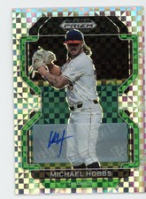 Michael Hobbs 2022 Panini Prizm Draft Picks Auto Autograph Power Plaid #02/17