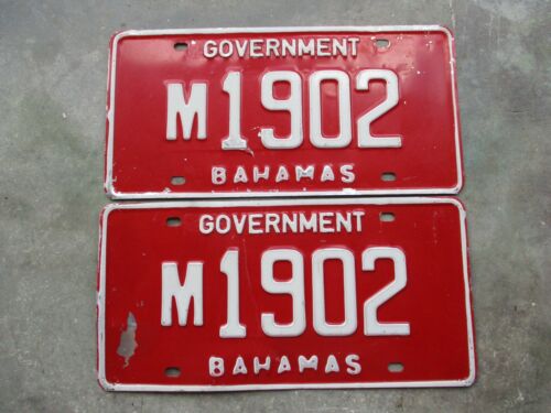 Bahamas G license plate  pair #   m 1902 - Picture 1 of 1