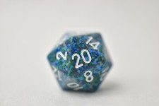 Chessex OOP Speckled Old Mold Sea D20 Uncarded Polyhedral Dice RPG DND