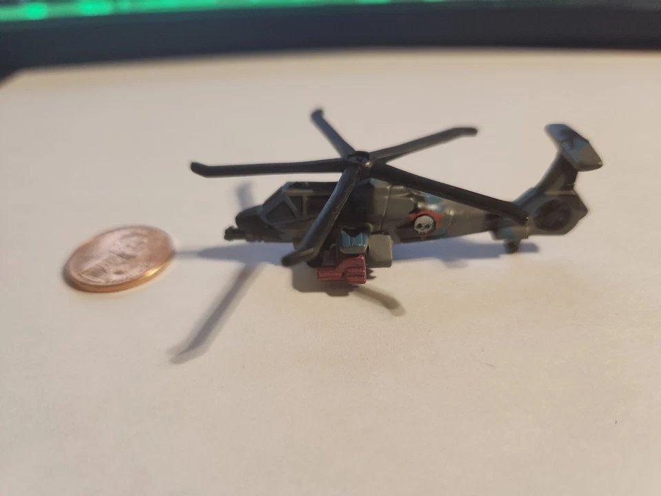 Micro Machines Military RAH-66 Comanche Helicopter Terror Troops VINTAGE Blue - Image 2 of 4
