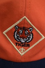 Cub Boy Scout TIGER Rank Official Uniform Blue Orange Hook Loop Hat M/L BSA L330