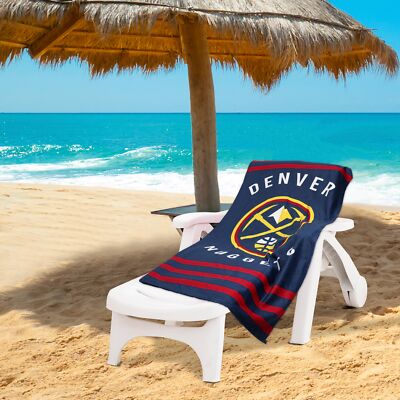 Northwest NBA Denver Nuggets ''Stripes'' Beach Towel, 30'' x 60''