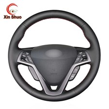 Hand-stitched Nappa Leather Steering Wheel Cover for Hyundai Veloster 2011-2017