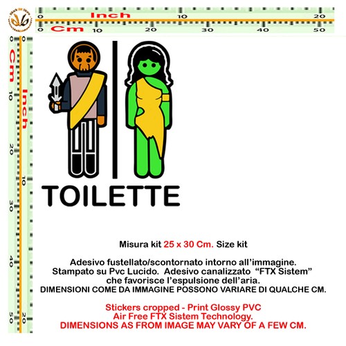 Klingon Orion Star Trek Wall Sticker Bathroom Print PVC Toilet Wall