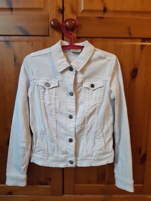 Mango – White Denim Jacket – XS UK