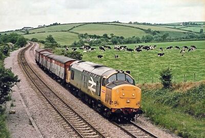 Foto Eisenbahn 6x4 Class 37 37904 Speedlink Vans Baneyfelin 30.6.87