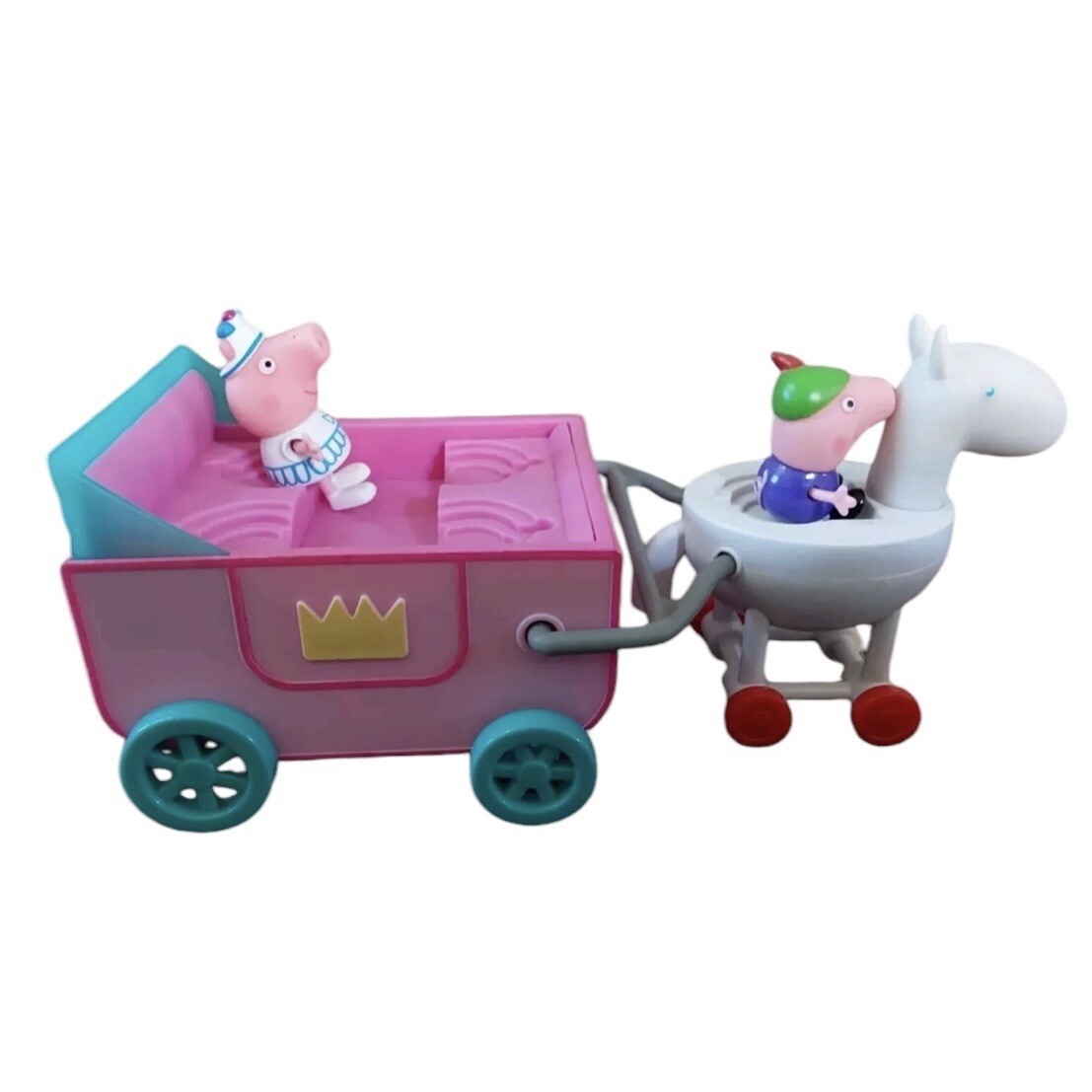Peppa PigプリンセスCarriage Vehicle with Figures Cinderella Princess Peppa Pig & Her carriage & Sir George