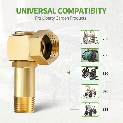 Leadfree Brass Hose Reel Parts Fittingsgarden Hose Adapter Brass Replacement Par - Picture 6 of 8