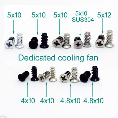 100pcs Durable Screws Computer PC Case Cooling Fan Mount Screws For Fans