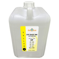 For HP Bulk Color 22 lbs Yellow Dye Base ink refill HP 61,62,63,64,65,67,564,920