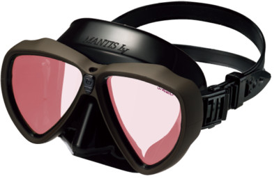 Gull Mantis LV RX Nearsighted Black/Taupe Dive Mask, -1.5