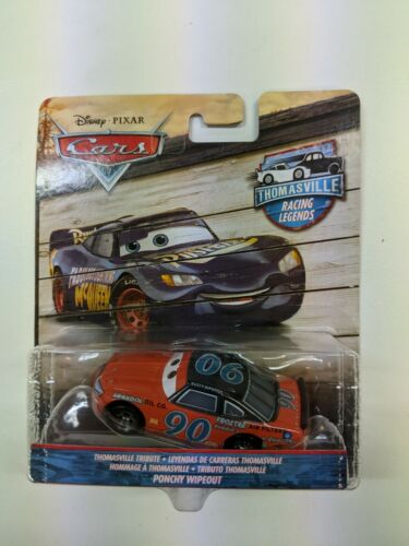 Disney Pixar Cars Thomasville Racing Legends - Ponchy Wipeout FVF37 - Picture 1 of 2