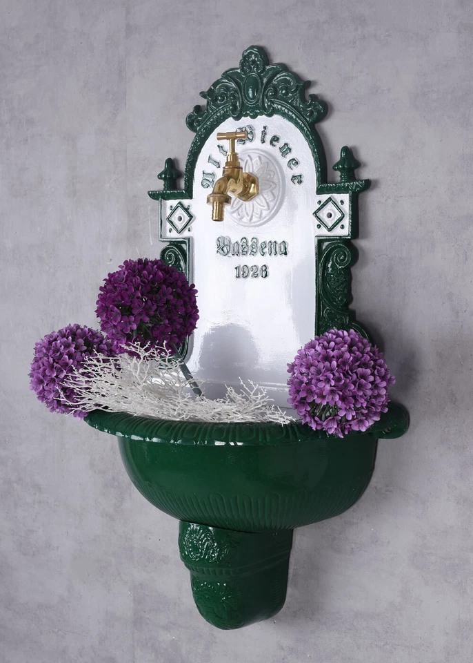 Gartenbrunnen Antik Brunnen Vintage Zierbrunnen Landhausstil Waschbecken Retro - Bild 2 von 4