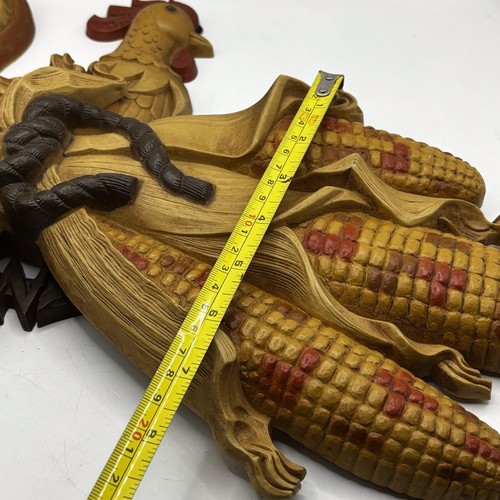 Rooster Corn Wall Decor Burwood Products 2492-1 2500-1 USA Grannycore Cottage - Picture 12 of 12