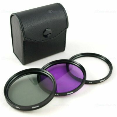 UV Filter & CPL Polfilter & FLD Filter Set für 37mm 46mm 52mm 55mm