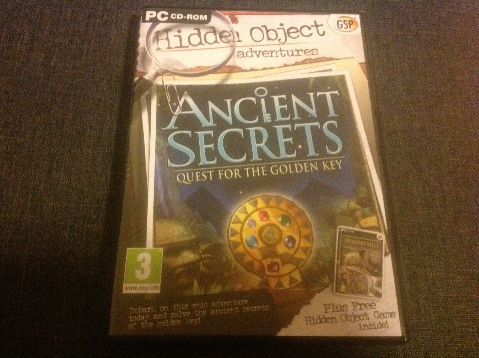 Windows : Ancient Secrets Quest For The Golden Key VideoGames PC CD-ROM