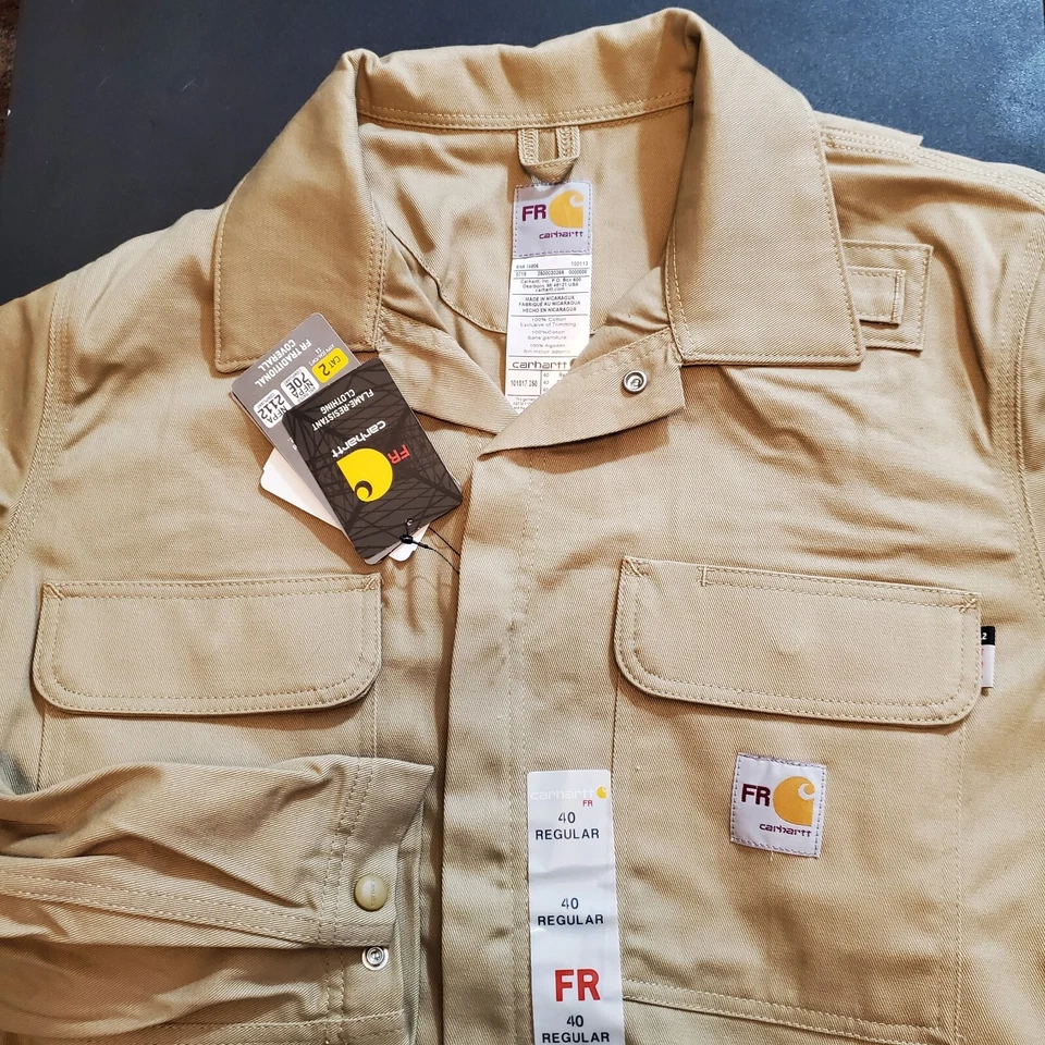 Carhartt FR Traditional Coveralls 40 Regular Fire Resistant - Image 3 of 4