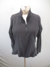 REI Size L Womens Back Pocket 1/2 Zip Stand Collar Fleece Athletic Pullover 646