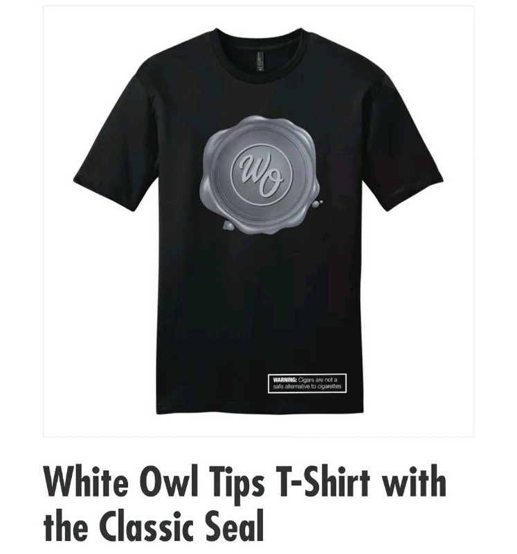 White Owl Cigar Silver Tip Shirt