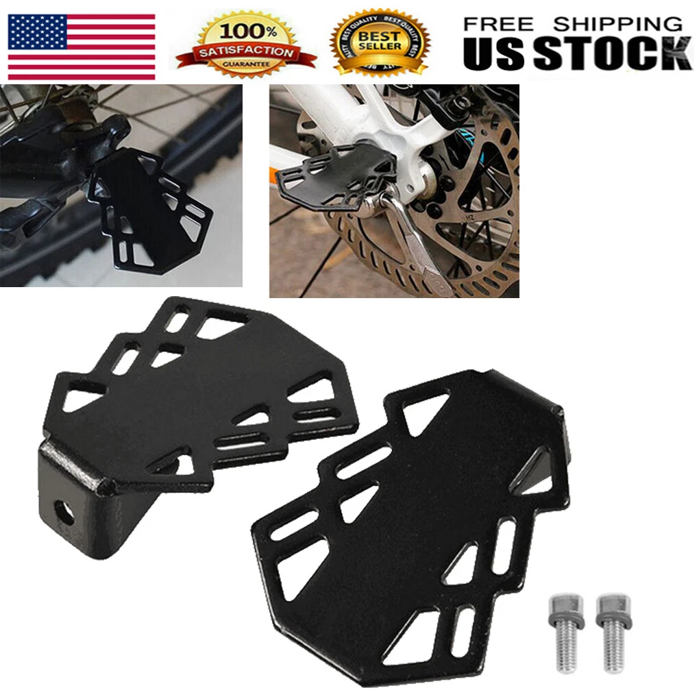 1 Pair Steel Bike Safety Footrest Rear Seat Pedal Foot Rest