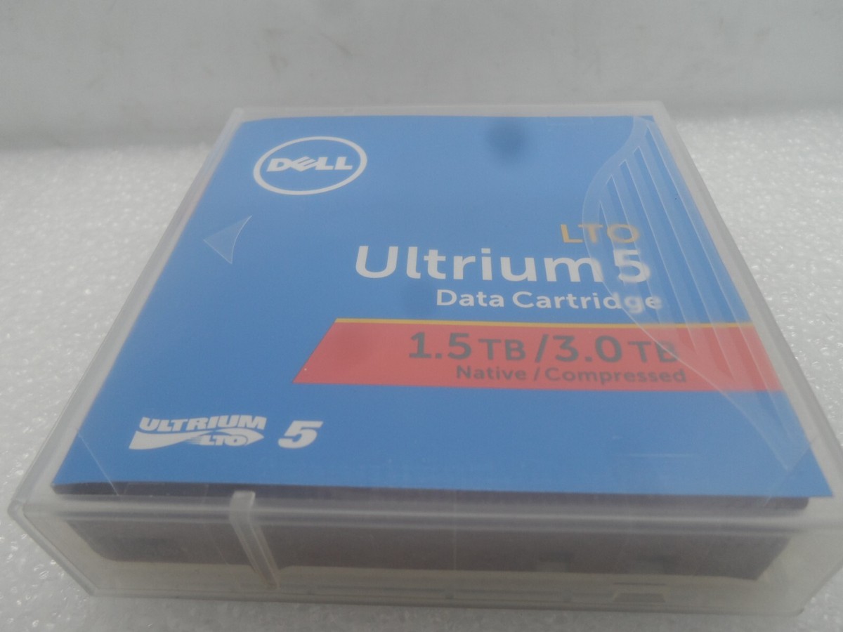 NEW 5-Pack Dell LTO5 Ultrium5 Back-Up Data Tape Cartridge NEW 5-Pack Dell LTO5 Ultrium5 Back-Up Data Tape Cartridge