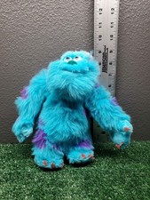 Vintage Disney Pixar SULLEY 9" Plush / Monsters Inc Sully Stuffed 2001 Hasbro