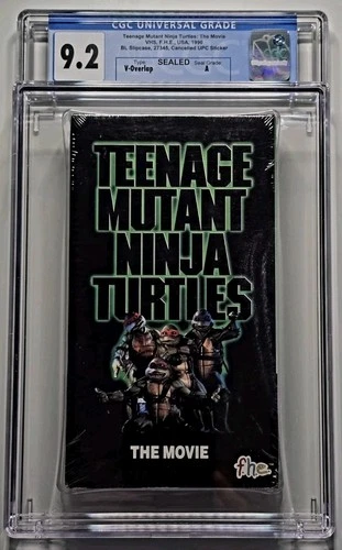 Teenage Mutant Ninja Turtles (VHS, 1990) New Sealed Graded CGC 9.2 A