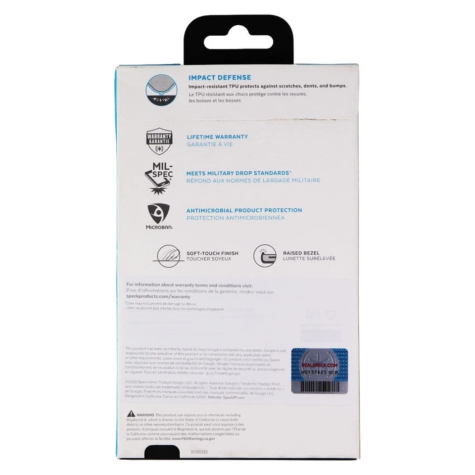 Funda Speck Presidio Serie ExoTech para Google Pixel 4a - Azul Costero Foto 3 de 3