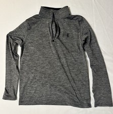 Under Armour 1/4 Zip Pullover Youth Medium Gray