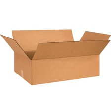 BOX USA 26x15x5 Flat Corrugated Shipping Boxes - 20 Pack