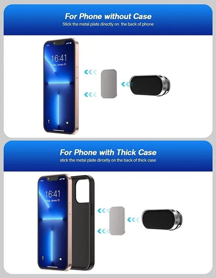 Universal Magnetic Car Dashboard Mount Holder Stand for Cell Phone 360° Rotation - Image 4 of 4