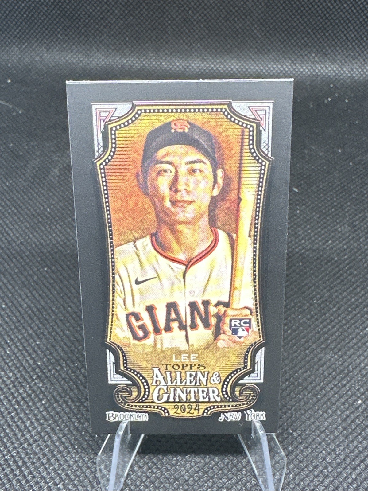 2024 Topps Allen & Ginter Jung Hoo Lee RC Black Border Mini Rookie #269 Giants
