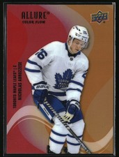 2022-23 UD Allure #SF-19 Nick Abruzzese Color Flow Red-Orange Maple Leafs