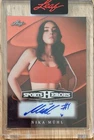 2026 Leaf Sports Heroes Nika Muhl Orange “Color Match” Inscribed Auto /6