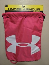 New Under Armour Sackpack... Pink / Black Bag W/ Sternum Clip Sackpack.. Unisex