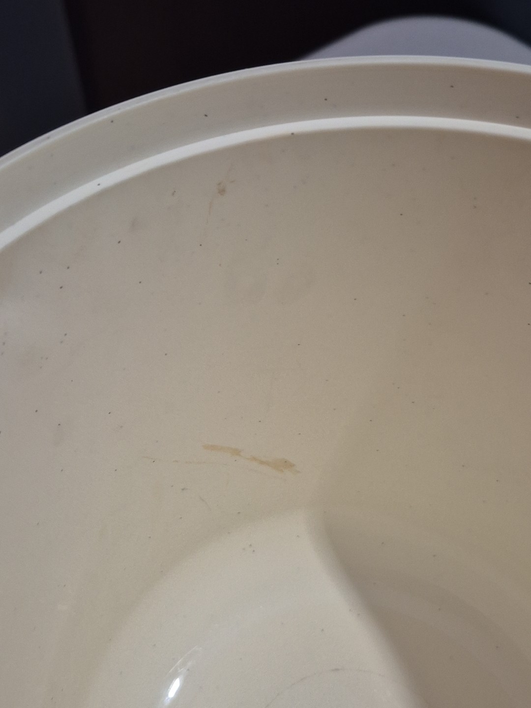 MCM Cream/Brown BOPP-DECKER VACRON Vintage Ice Bucket w/ Chrome Handle