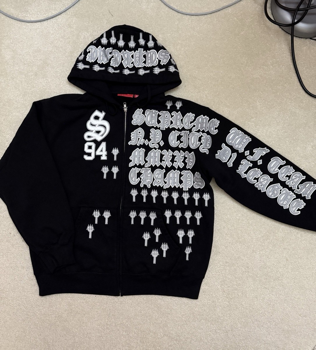 Supreme League Champs Zip Up Hoodie M