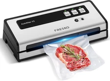 Vacuum Sealer Machine with Automatic Bag Detection, Double Heat Seal, Compact Fo