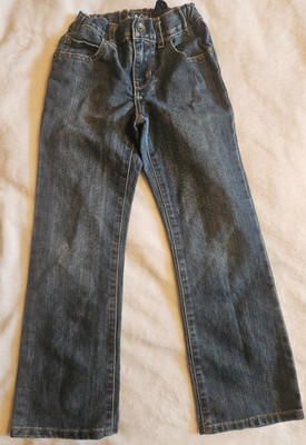 Children's Boot Cut Semi Evasive Blue Jeans/ US Size 6/ Adjustable Jeans