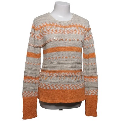 A Feeling of Joy, Strickpullover, Größe: S, Beige/Orange, Print #Ffs