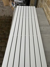 Blyss Designer Radiator White Vertical Steel Flat Central Heating 180x60.4cm