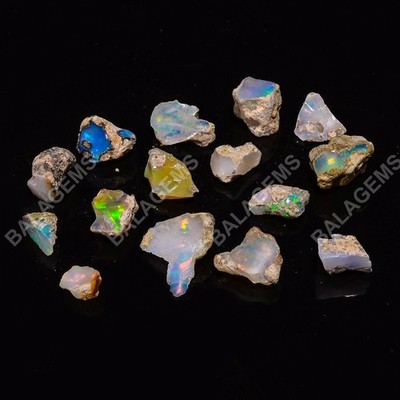 46,50 cts. 100 % natürlicher eleganter äthiopischer Opal 8 x 7 20 x 15 mm gro...